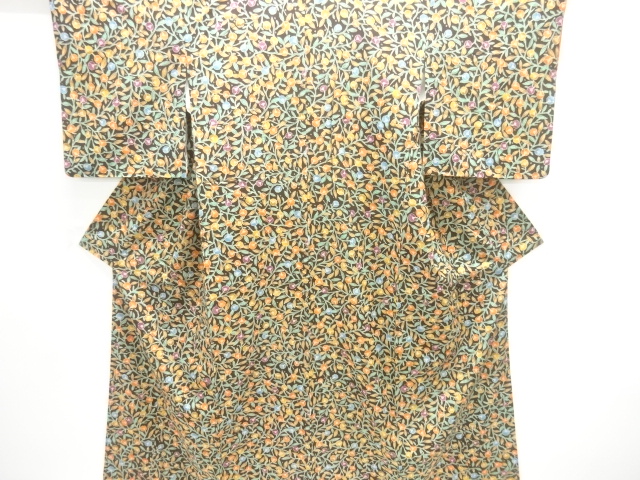 JAPANESE KIMONO / TSUMUGI / BRANCH FLOWER